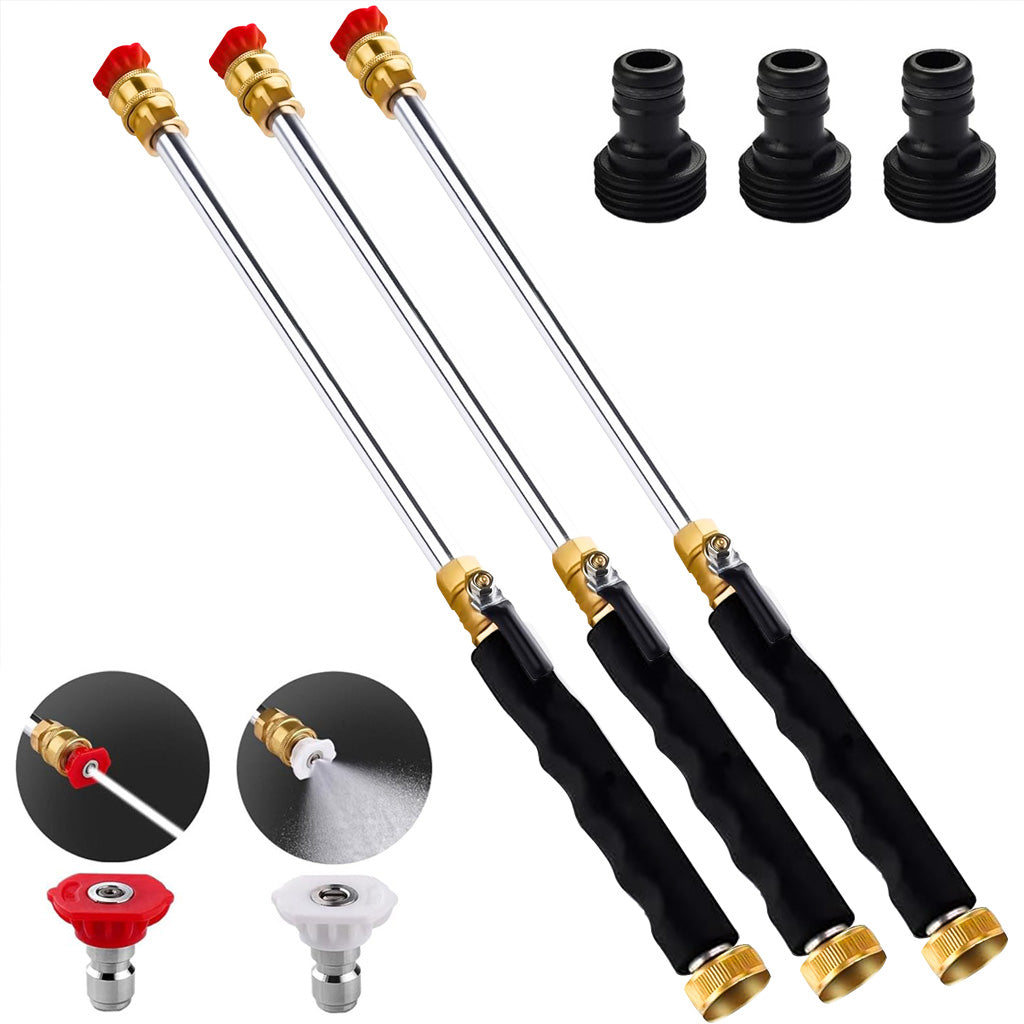 Ajaxfit™🏠🚀High Pressure Hose Nozzle – Power Washer Wand for Car, Patio & Garden Cleaning (offer)