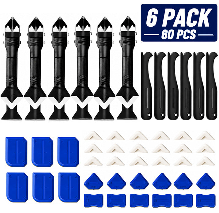 Ajaxfit™ Silicone Caulking Tools – 3-in-1 Finishing & Remover Kit