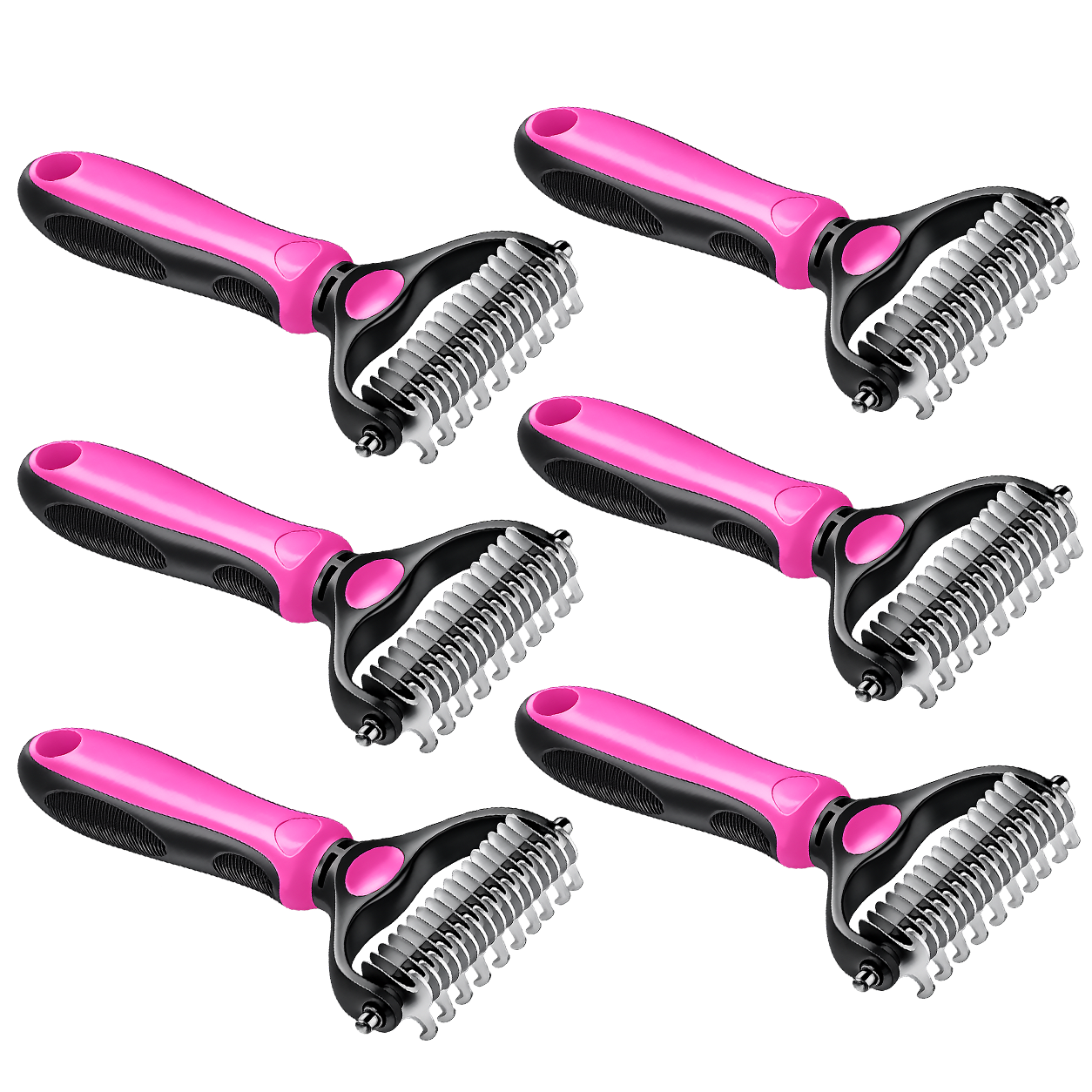 Ajaxfit™ Professional Double-Sided Pet Grooming Rake ✨ Undercoat Deshedding Tool for Dogs & Cats 🐶🐱