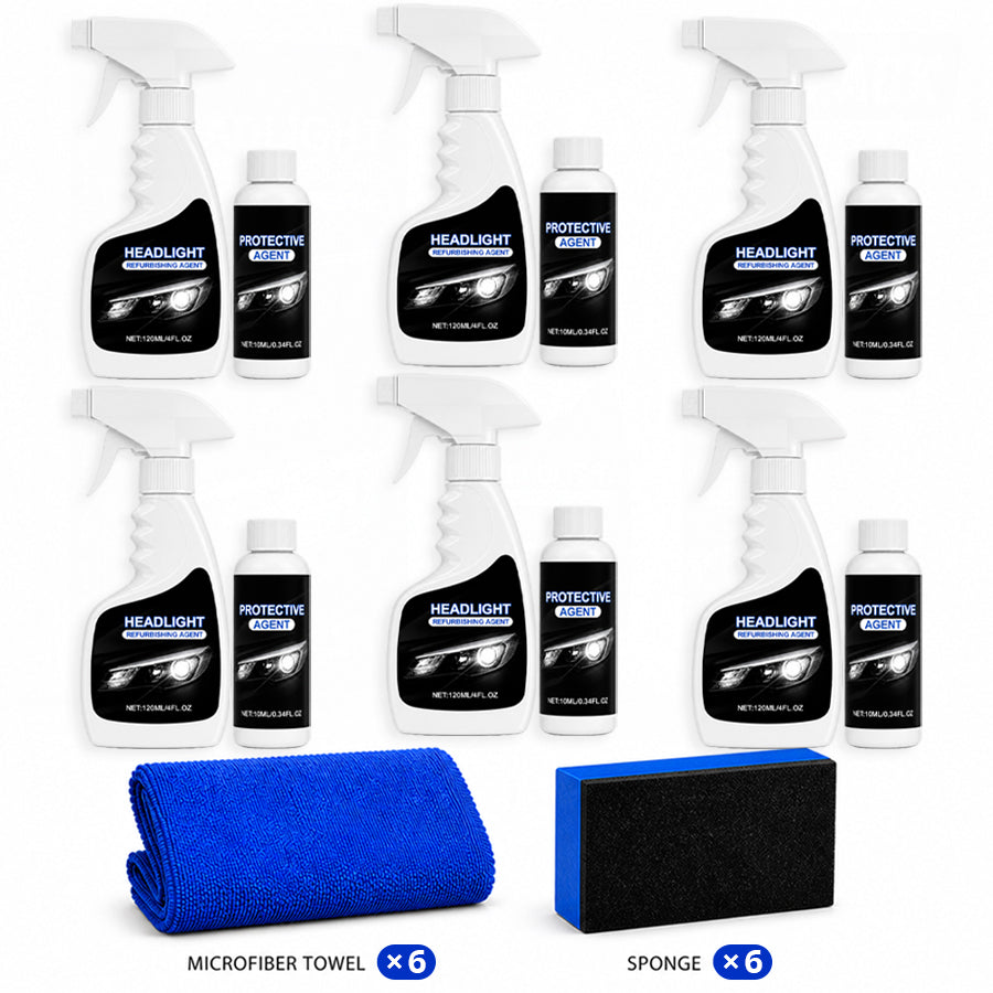 Ajaxfit™💥🚘Automotive Headlamp Restoration Fluid, blurring enhanced crystalline coating refurbisher