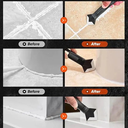 Ajaxfit™ Silicone Caulking Tools – 3-in-1 Finishing & Remover Kit