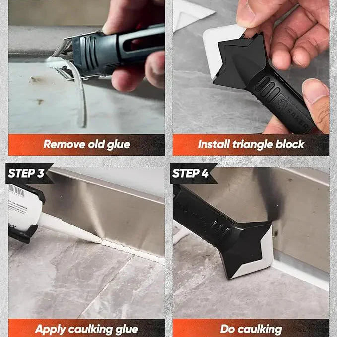 Ajaxfit™ Silicone Caulking Tools – 3-in-1 Finishing & Remover Kit