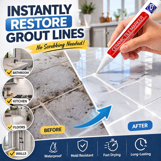 🖌️Ajaxfit™ Anti-Mould & Waterproof Joint Pen for Ceramic Tiles!