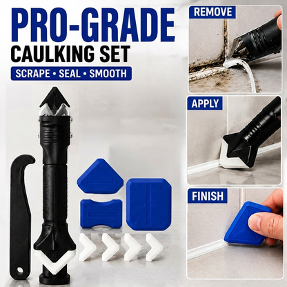 Ajaxfit™ Silicone Caulking Tools – 3-in-1 Finishing & Remover Kit