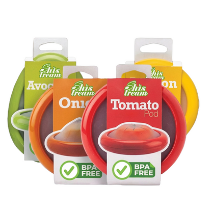 Ajaxfit™Reusable Silicone Stretch Pods 🍅🥑 – Keep Fruits & Vegetables Fresh Longer Without Plastic Wrap