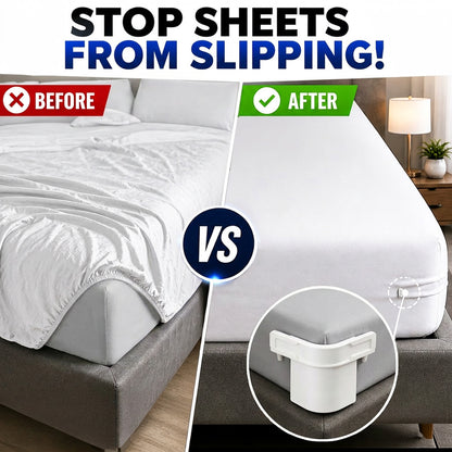 Ajaxfit™ Bed Sheet Holder Straps Non-Slip – Adjustable Mattress Sheet Fasteners for All Bed Sizes