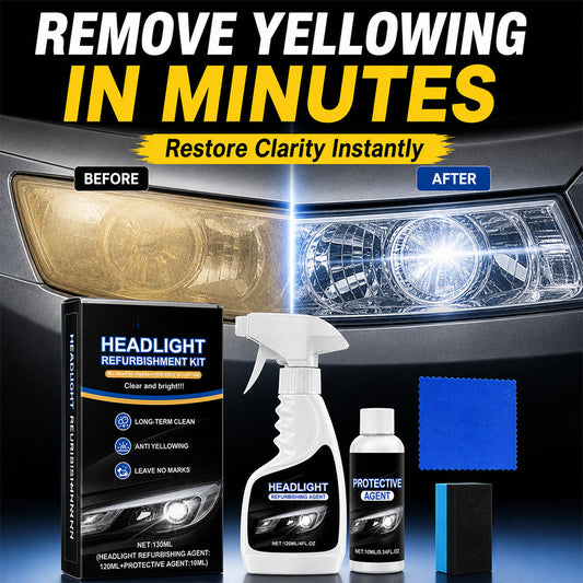 Ajaxfit™💥🚘Automotive Headlamp Restoration Fluid, blurring enhanced crystalline coating refurbisher