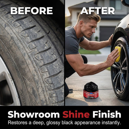 🚗Ajaxfit™ 3-in-1 Tire & Plastic Trim Renewal Paste – Restore Shine & Prevent Cracking