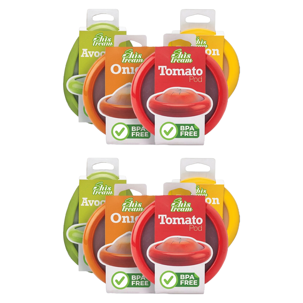 Ajaxfit™Reusable Silicone Stretch Pods 🍅🥑 – Keep Fruits & Vegetables Fresh Longer Without Plastic Wrap