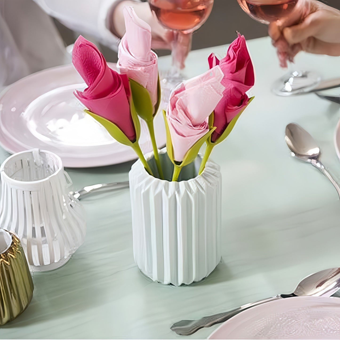 Ajaxfit™ 3-Second Rose Maker — Turn Ordinary Napkins into Table Art