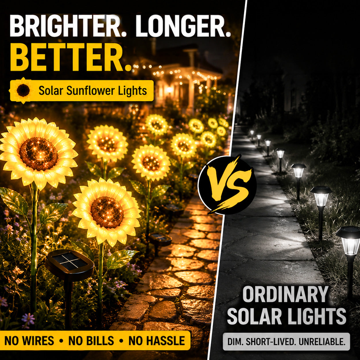 Ajaxfit™ Sunflower Solar Lights – Glowing Garden Decor 🌻🌙