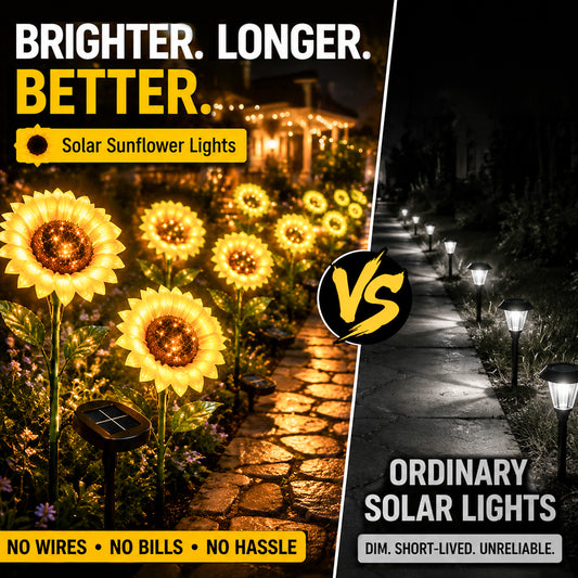 Ajaxfit™ Sunflower Solar Lights – Glowing Garden Decor 🌻🌙
