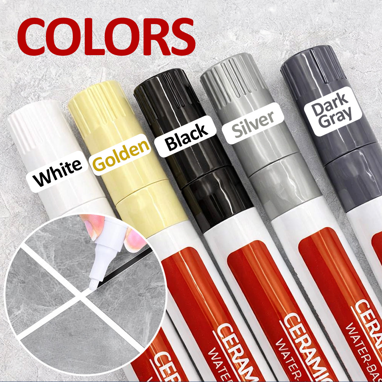 🖌️Ajaxfit™ Anti-Mould & Waterproof Joint Pen for Ceramic Tiles!