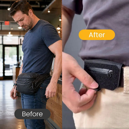 Ajaxfit™ Slim Belt Wallet —“Waist Shield” Tactical Waist Pack with Quick Access Wallet 🛡️💳