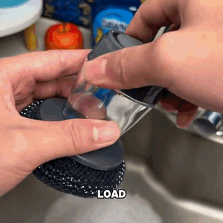 Ajaxfit™🧽 Comfort Grip Soap Dispensing Kitchen Scrub