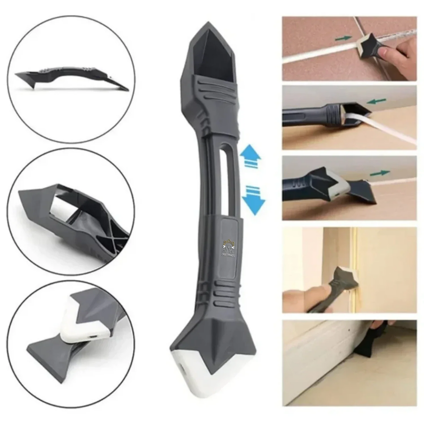 Ajaxfit™ Silicone Caulking Tools – 3-in-1 Finishing & Remover Kit