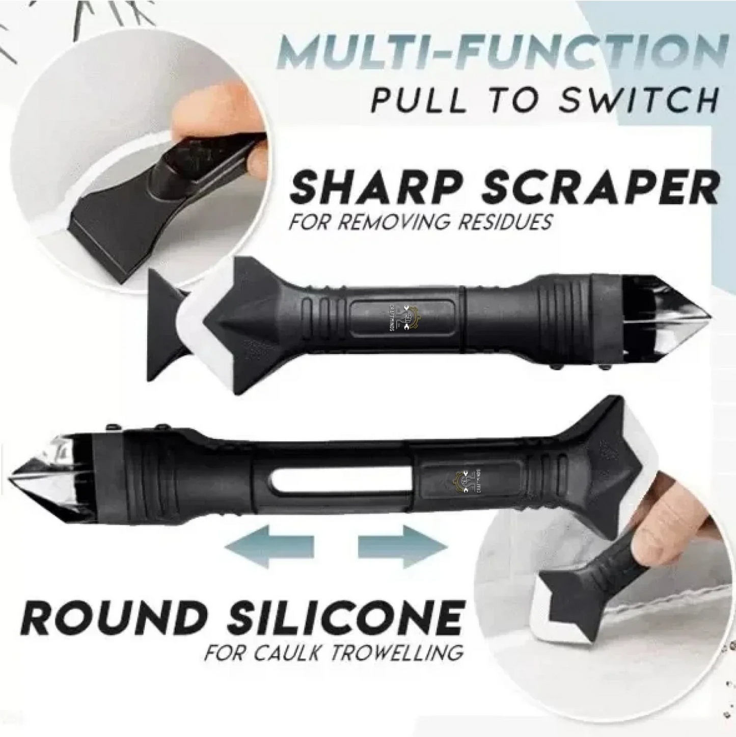 Ajaxfit™ Silicone Caulking Tools – 3-in-1 Finishing & Remover Kit