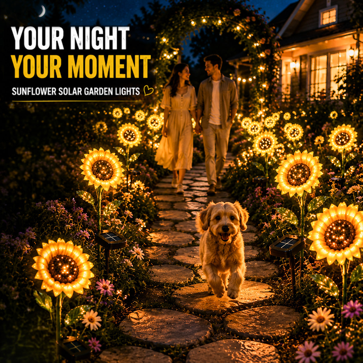 Ajaxfit™ Sunflower Solar Lights – Glowing Garden Decor 🌻🌙