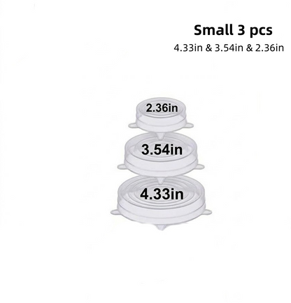 Roselli™ Silicone Stretch Lids Reuseable Microwave Safe Flexible Covers (offer)