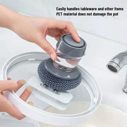 Ajaxfit™🧽 Comfort Grip Soap Dispensing Kitchen Scrub