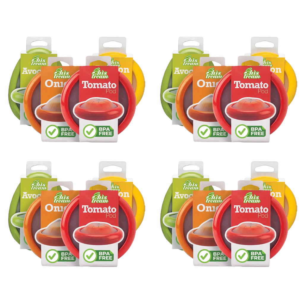 Ajaxfit™Reusable Silicone Stretch Pods 🍅🥑 – Keep Fruits & Vegetables Fresh Longer Without Plastic Wrap