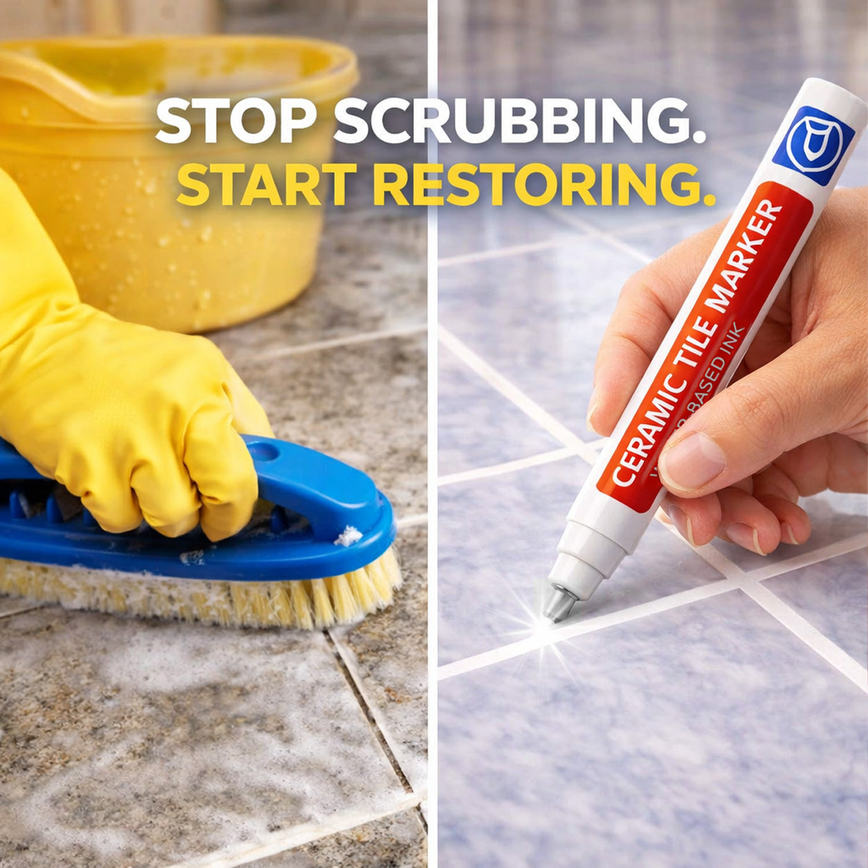 🖌️Ajaxfit™ Anti-Mould & Waterproof Joint Pen for Ceramic Tiles!
