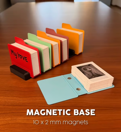 Ajaxfit™🖼️OPEN FOLDER Desktop Photo Album – 3D Memory Display Frame for Desk & Home Decor