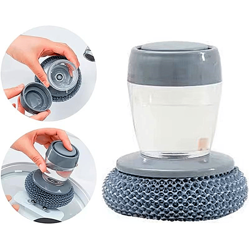 Ajaxfit™🧽 Comfort Grip Soap Dispensing Kitchen Scrub