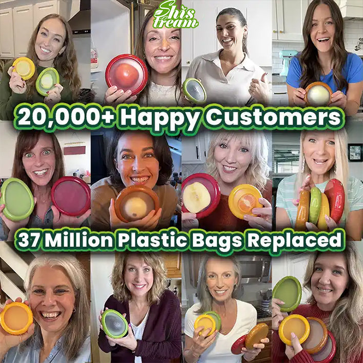 Ajaxfit™Reusable Silicone Stretch Pods 🍅🥑 – Keep Fruits & Vegetables Fresh Longer Without Plastic Wrap