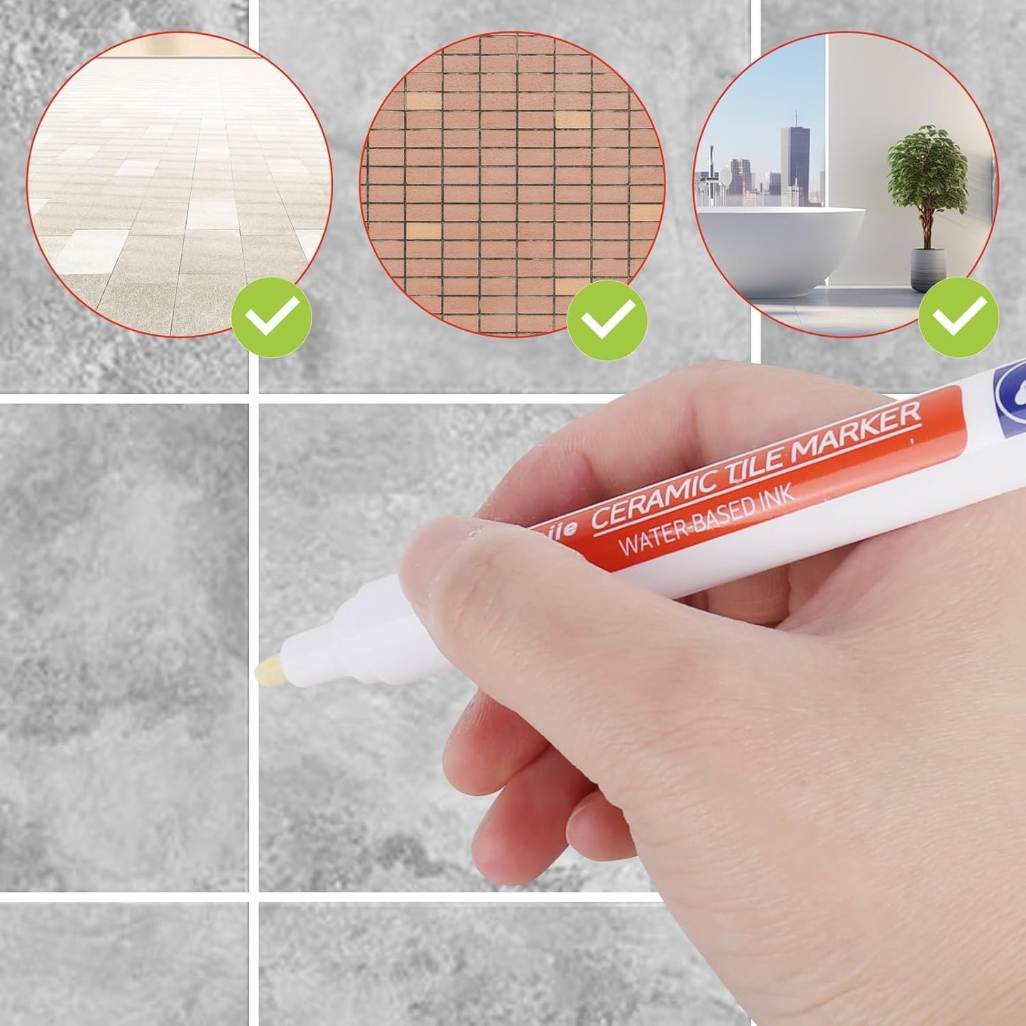 🖌️Ajaxfit™ Anti-Mould & Waterproof Joint Pen for Ceramic Tiles!