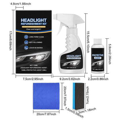 Ajaxfit™💥🚘Automotive Headlamp Restoration Fluid, blurring enhanced crystalline coating refurbisher