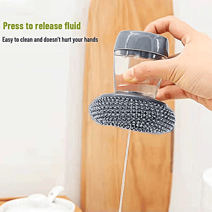 Ajaxfit™🧽 Comfort Grip Soap Dispensing Kitchen Scrub