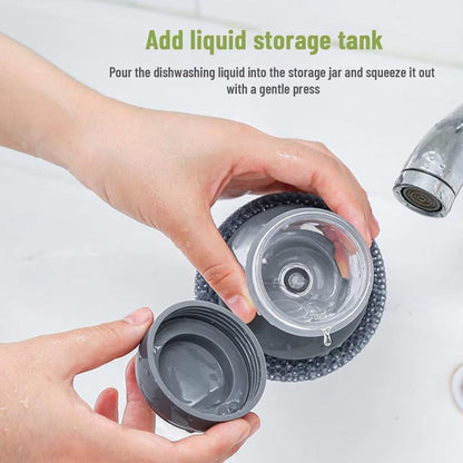 Ajaxfit™🧽 Comfort Grip Soap Dispensing Kitchen Scrub