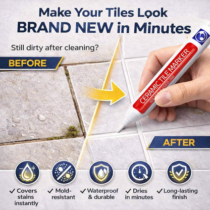 🖌️Ajaxfit™ Anti-Mould & Waterproof Joint Pen for Ceramic Tiles!