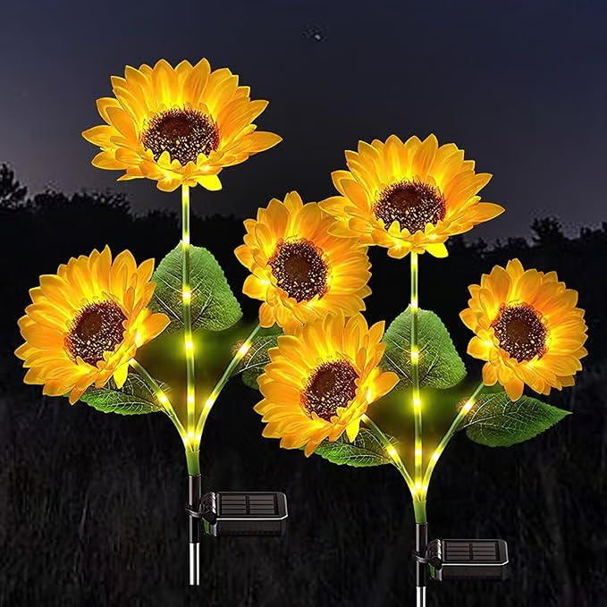 Ajaxfit™ Sunflower Solar Lights – Glowing Garden Decor 🌻🌙