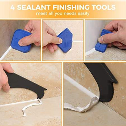 Ajaxfit™ Silicone Caulking Tools – 3-in-1 Finishing & Remover Kit