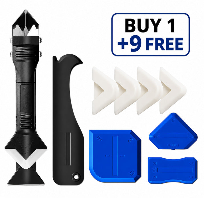 Ajaxfit™ Silicone Caulking Tools – 3-in-1 Finishing & Remover Kit