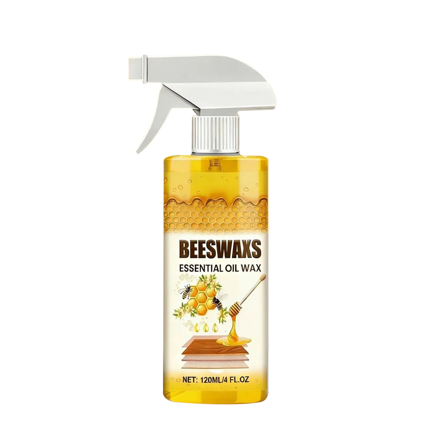 Ajaxfit™Beeswax Wood Polish Spray Natural Shine & Protection for Furniture, Floors, Cabinets – Non-Greasy, Anti-Dust Finish