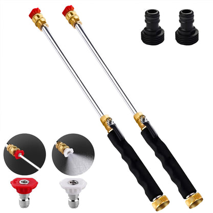 Ajaxfit™🏠🚀High Pressure Hose Nozzle – Power Washer Wand for Car, Patio & Garden Cleaning (offer)