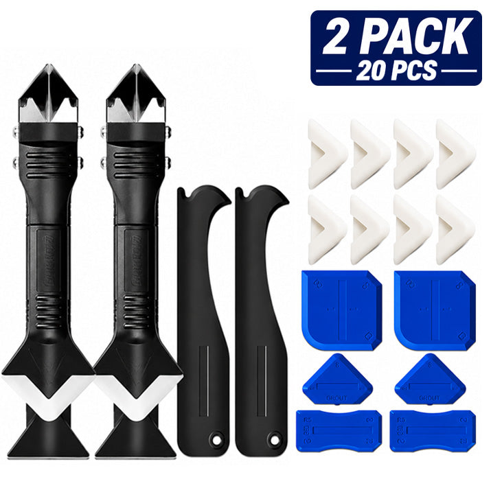 Ajaxfit™ Silicone Caulking Tools – 3-in-1 Finishing & Remover Kit