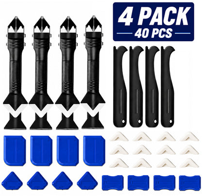 Ajaxfit™ Silicone Caulking Tools – 3-in-1 Finishing & Remover Kit