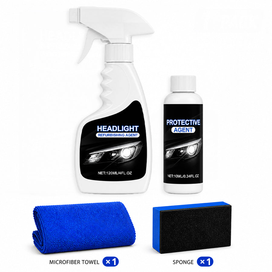 Ajaxfit™💥🚘Automotive Headlamp Restoration Fluid, blurring enhanced crystalline coating refurbisher