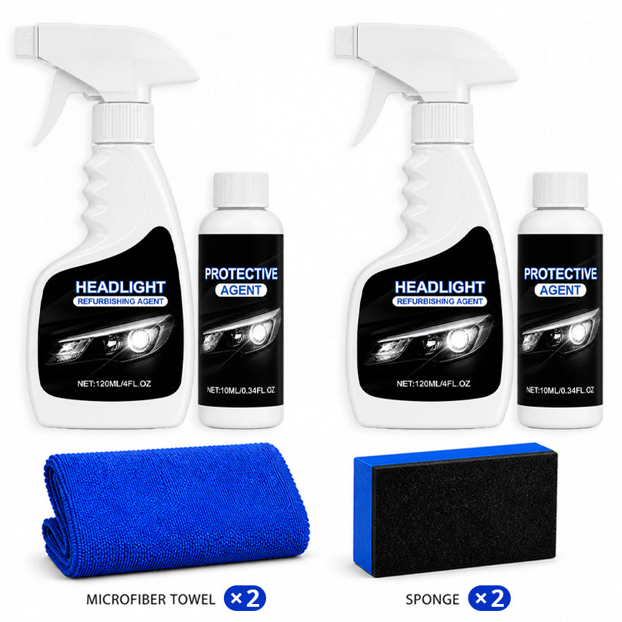 Ajaxfit™💥🚘Automotive Headlamp Restoration Fluid, blurring enhanced crystalline coating refurbisher