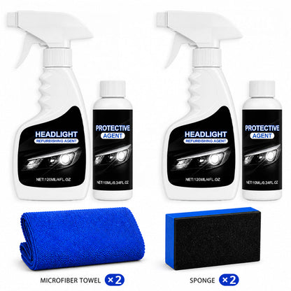 Ajaxfit™💥🚘Automotive Headlamp Restoration Fluid, blurring enhanced crystalline coating refurbisher