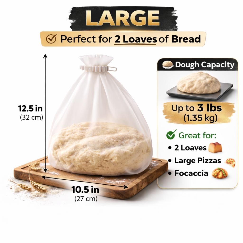 Ajaxfit™ Food Grade Silicone Dough Mixing Bags