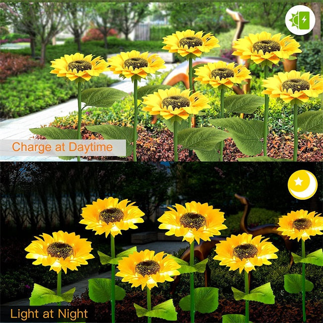 Ajaxfit™ Sunflower Solar Lights – Glowing Garden Decor 🌻🌙