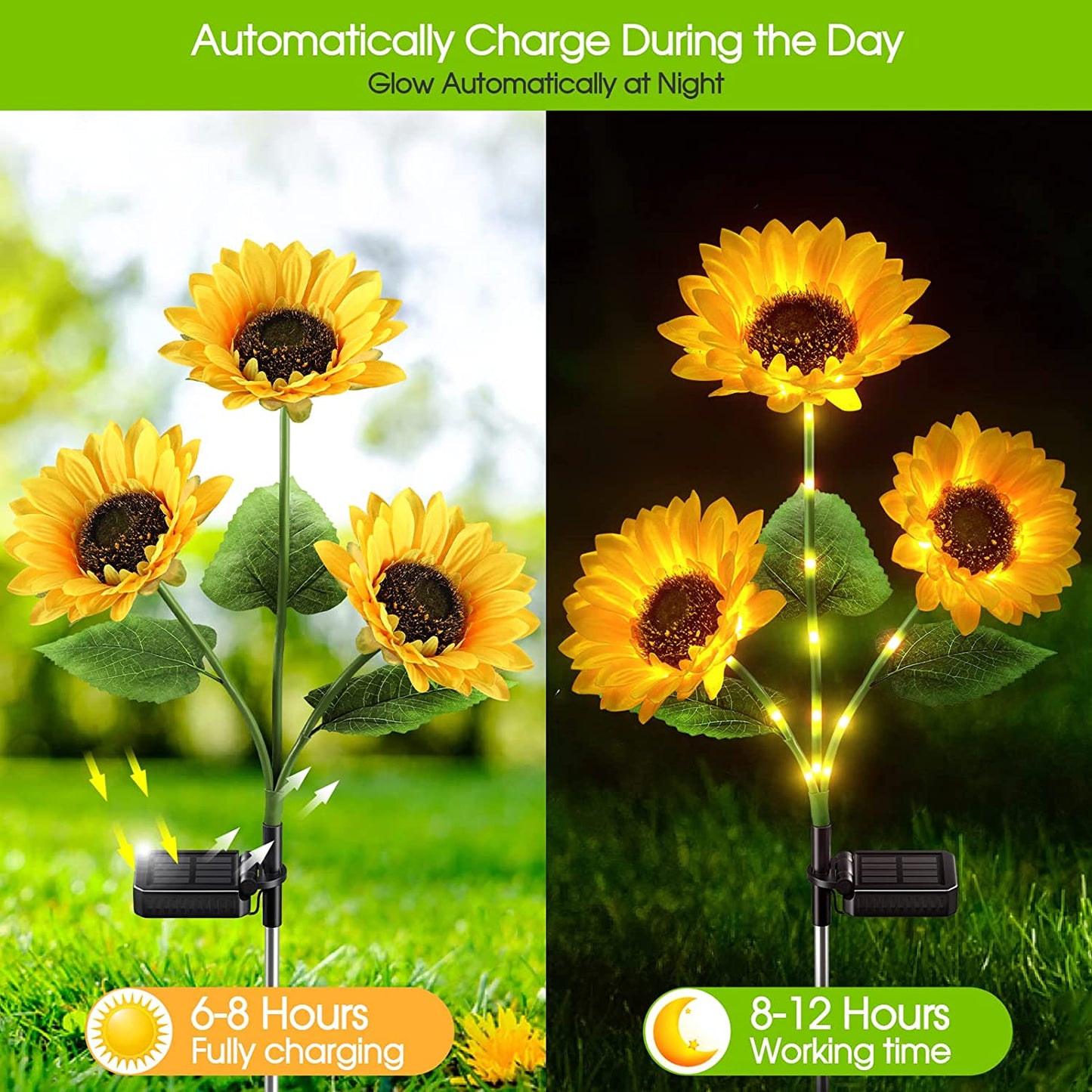 Ajaxfit™ Sunflower Solar Lights – Glowing Garden Decor 🌻🌙