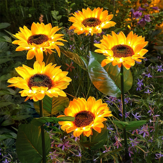 Ajaxfit™ Sunflower Solar Lights – Glowing Garden Decor 🌻🌙