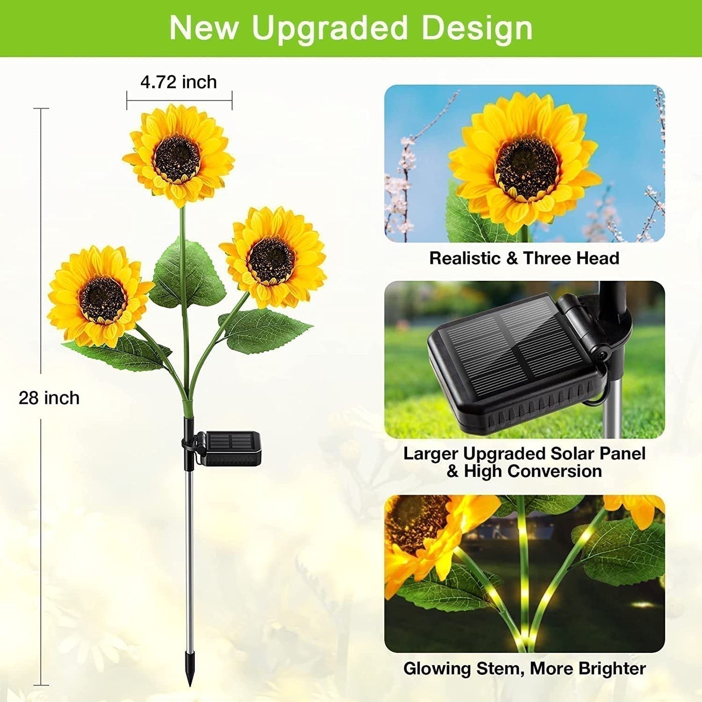 Ajaxfit™ Sunflower Solar Lights – Glowing Garden Decor 🌻🌙