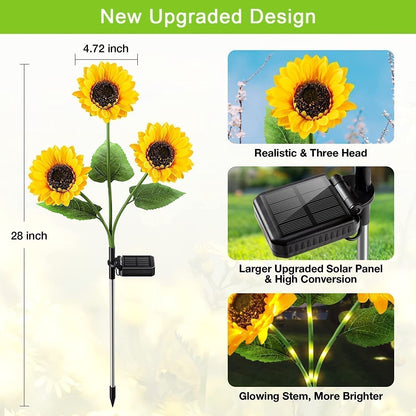 Ajaxfit™ Sunflower Solar Lights – Glowing Garden Decor 🌻🌙